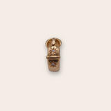 18K Yellow Gold Starset Buckle Ring