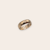 14K Yellow Gold Vintage Hex Band