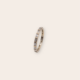 14K Yellow Gold Natural Diamond Eternity Band