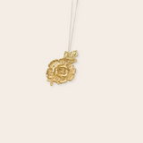 Gold Plate Rose Pendant
