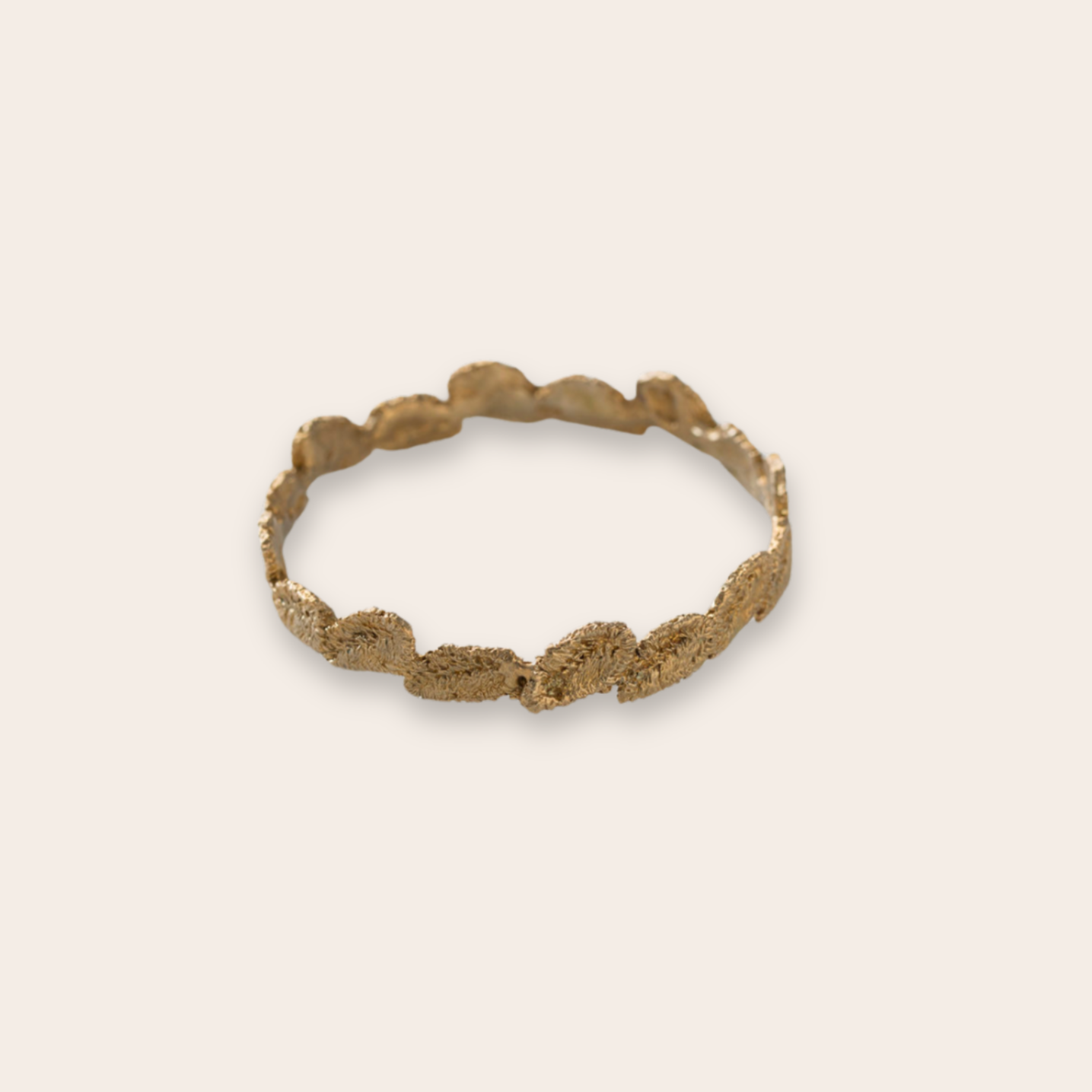 bronze leaf bangle