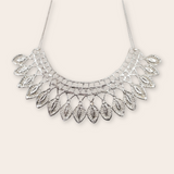 Silver Layered Collar Necklace