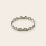 silver scalloped bangle