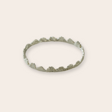 silver ruffle bangle
