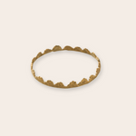 bronze ruffle bangle