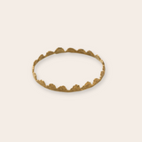 bronze ruffle bangle