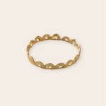 bronze scalloped bangle