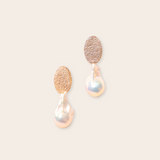 14k Yellow Gold Large Teardrop with Pearl
