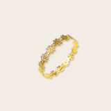 Gold Plate Daisy Chain Bangle