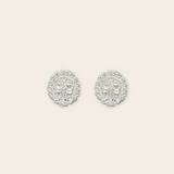 silver palmer earring