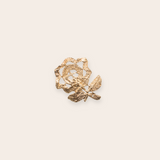 14K Yellow Gold Flower Brooch