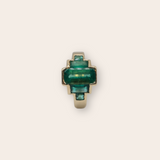 14K Yellow Gold Emerald Statement Ring