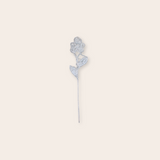 Silver Flower Cocktail Pick