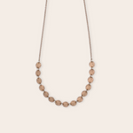 14k Yellow Gold 15 Discs Necklace