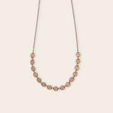 14k Yellow Gold 15 Discs Necklace