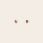 14k yg star studs