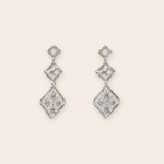 Silver Trio Drop Earring
