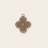 14K Yellow Gold Clover Charm