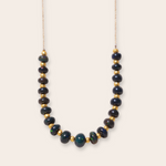 18k YELLOW GOLD BEADS WITH GREEN HERITAGE OPAL