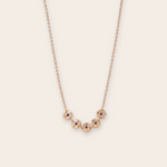 14k YG Five discs with sapphire