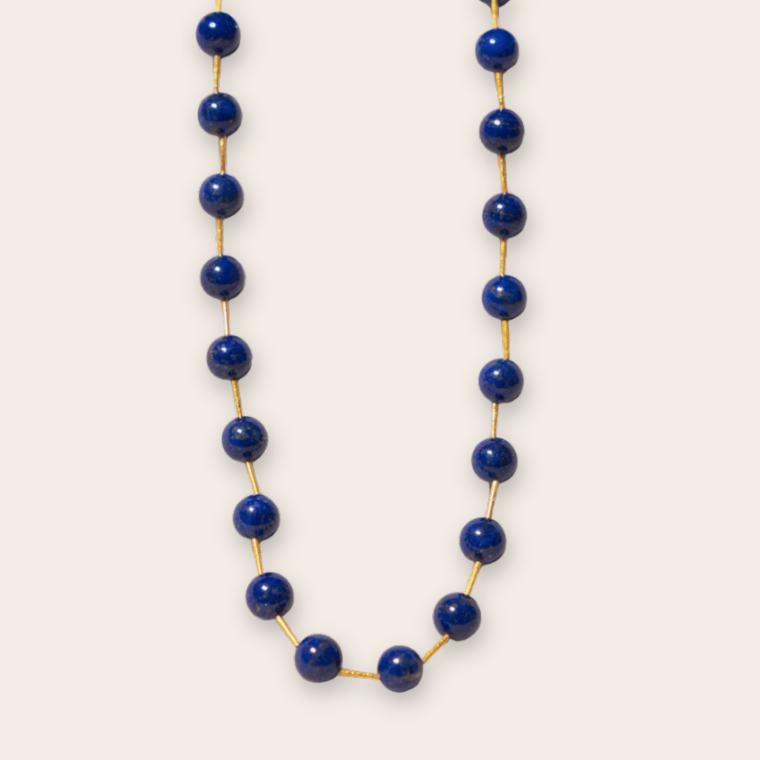 Lapis with 22k Beads