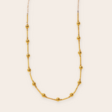 18k Yellow Gold Beaded Necklace