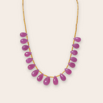 18k Yellow Gold Beads with Ruby