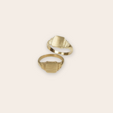 14K YG Signet ring