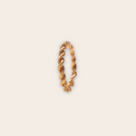 14k rose gold thick rope band