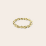 18k yellow gold thick rope band