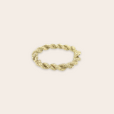 18k yellow gold thick rope band