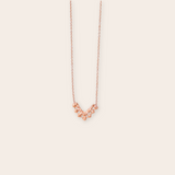 14K Rose Gold Lace Necklace