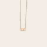14K Gold Plate Bar Necklace