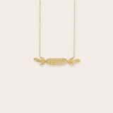 14K Yellow Gold Paris Lace Necklace