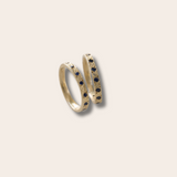 14K Yellow Gold Eternity Band with Round Cut Sapphires
