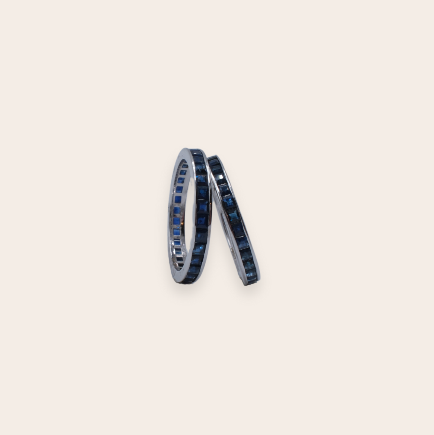 14K WG blue sapphire
