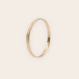 14K Yellow Gold Canvas Stacking Bangle