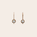 14K Mini Canvas Dangle with Prong Set Opal