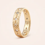 14K Canvas Mid Cigar with Round Cut Diamonds