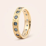 14K Mid Cigar with Blue Sapphires {15}