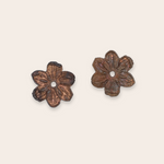 bronze flower brooch