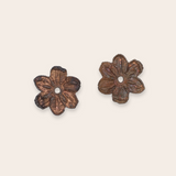 bronze flower brooch