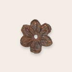 bronze flower brooch