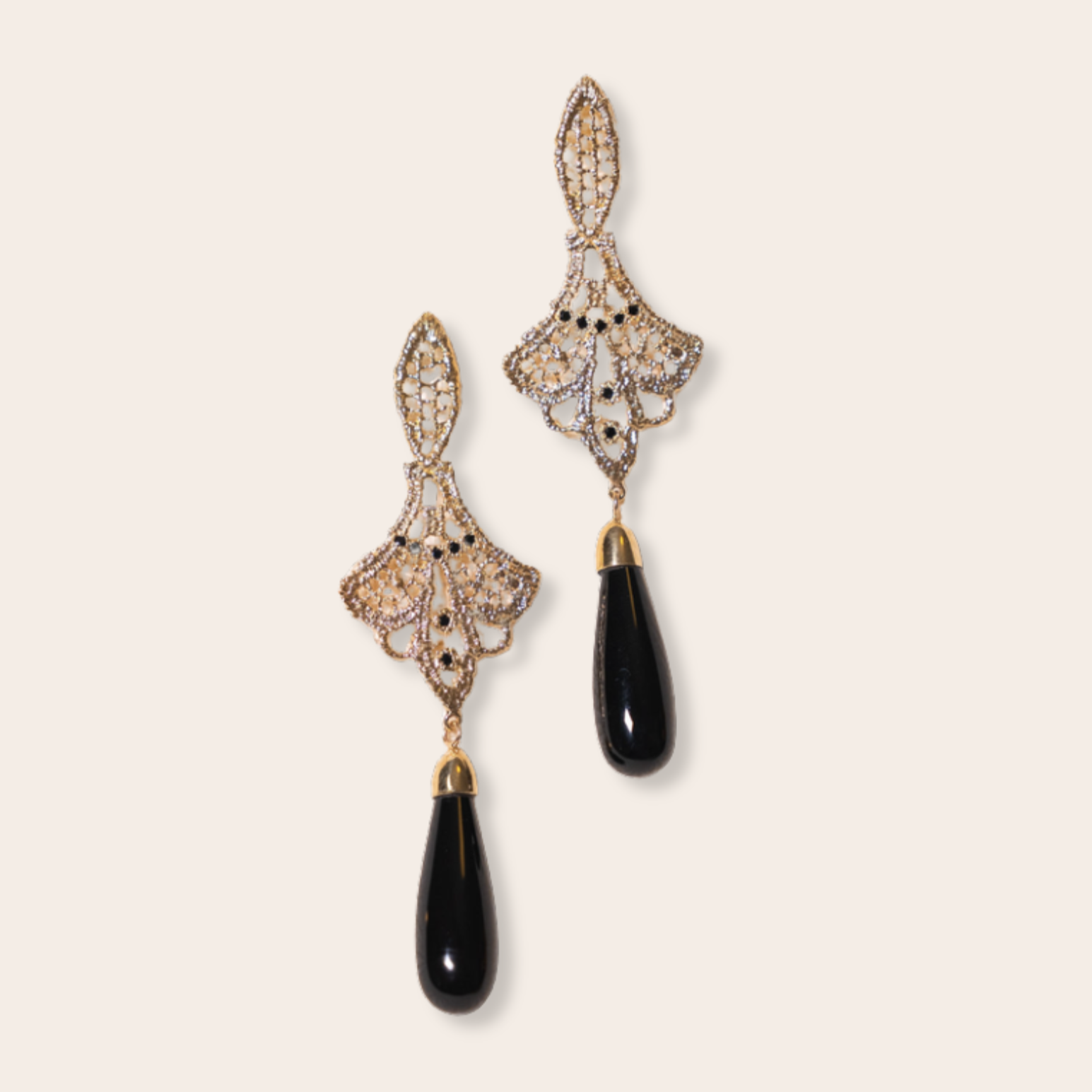 black sapphires and onyx