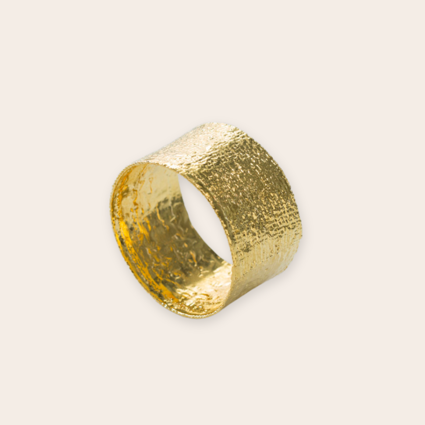 gold plate burlap bangle 