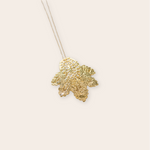 Gold Plate Feather Pendant
