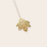 Gold Plate Feather Pendant