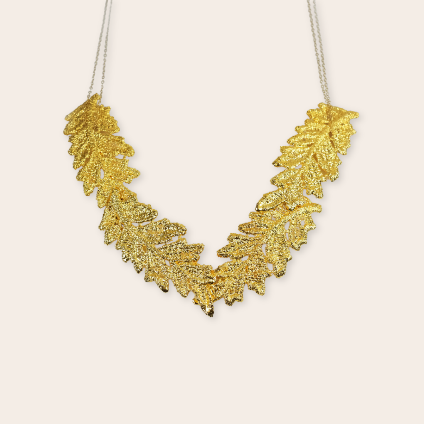 Gold Plate Vine Necklace