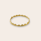 gold plate ruffle bangle
