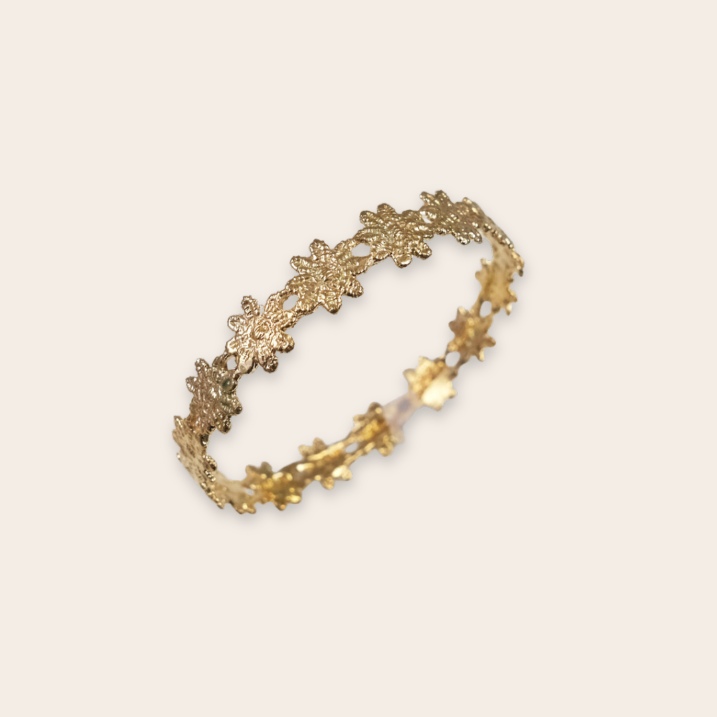 bronze daisy bangle
